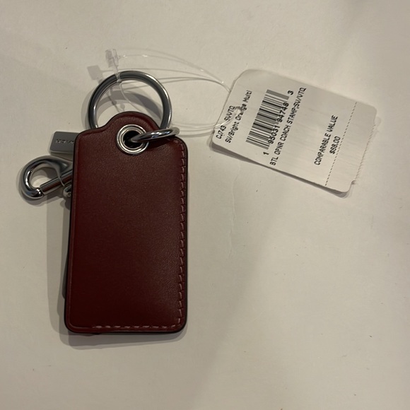 Coach Leather NWT Key chain/ Bottle opener in Orange - Picture 3 of 6